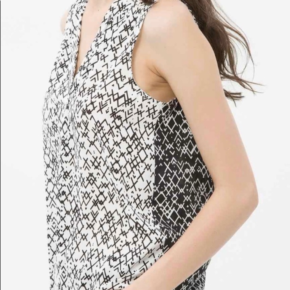 Koton black and white blouse Size S